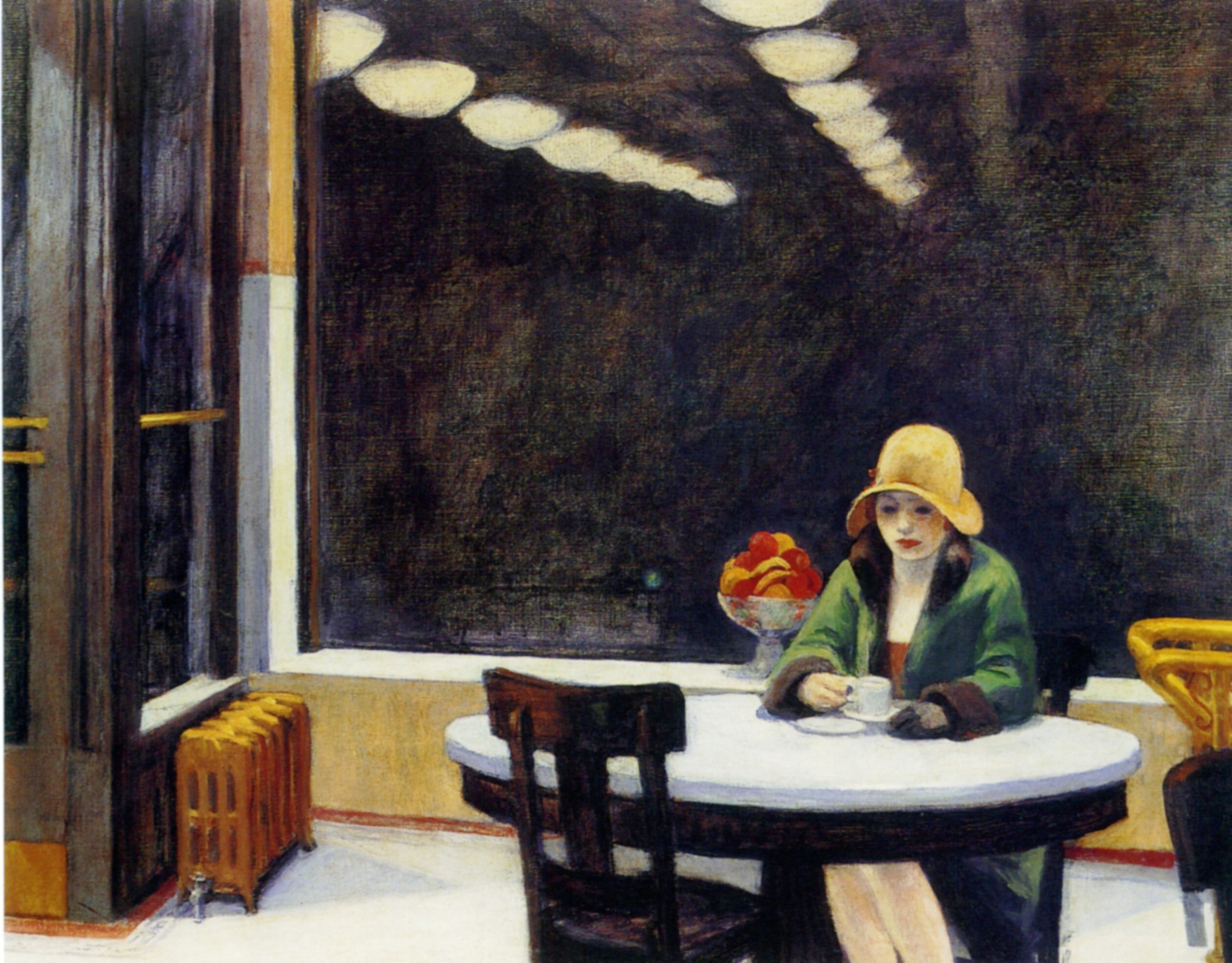 automat painting by Edward Hopper